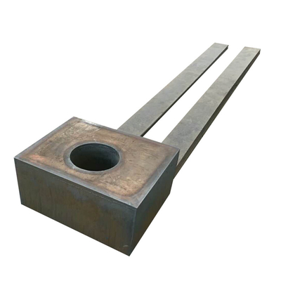 A placa de aço feita sob encomenda do aço carbono de Q345B que corta o CNC arde a placa de montagem lisa do metal S355J2