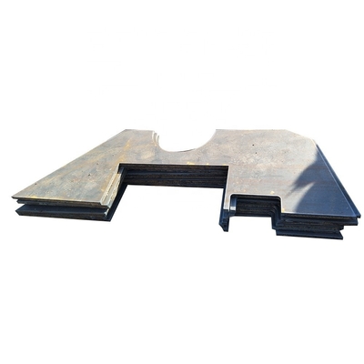 A placa de aço feita sob encomenda do aço carbono de Q345B que corta o CNC arde a placa de montagem lisa do metal S355J2