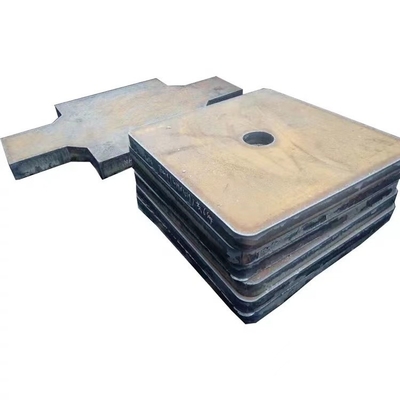 A placa de aço feita sob encomenda do aço carbono de Q345B que corta o CNC arde a placa de montagem lisa do metal S355J2