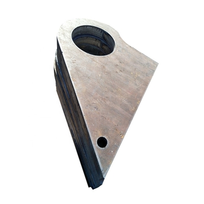 Placa de base lisa do metal da elevada precisão feita sob encomenda do OEM que corta a chama Q235B do CNC