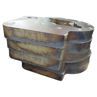 plano de aço carbono do corte de chama Q355B do CNC de 80mm em volta das placas de metal