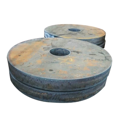 plano de aço carbono do corte de chama Q355B do CNC de 80mm em volta das placas de metal