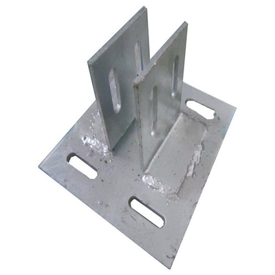 placa de aço carbono de 10mm encaixada em componentes concretos galvanizados do concreto reforçado