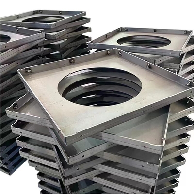 50mm SS de perfuração cobrem o metal feito sob encomenda os serviços de cobre de solda que do corte do laser zincam chapeado