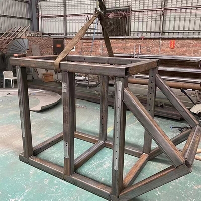 Componentes de aço estruturais feitos sob encomenda do quadro de construção da soldadura de aço de Q355B 650mm grandes