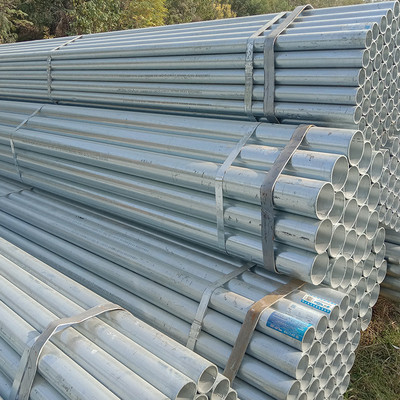 o mergulho quente de 16Mn Q215 galvanizou o tubo de aço redondo de aço do SOLDADO 100mm da tubulação para a construção