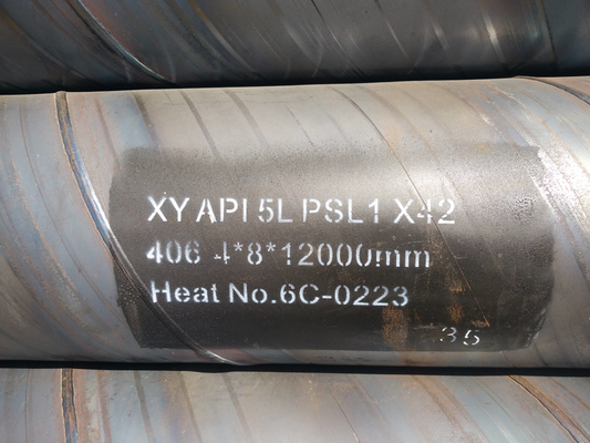o tubo do metal do círculo de 600mm Q235A conduz a tubulação de aço carbono 15m espiral sem emenda para o encanamento